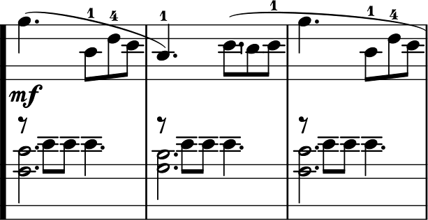 La Pastorale measure 11 with incorrect stem directions