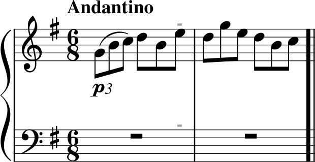 La Pastorale first measure errors