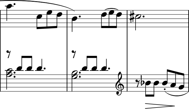 La Pastorale measures 11-13 corrected