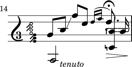 Adelita measure 14 with correct fermata sign