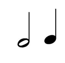Notehead comparison, default and funksol